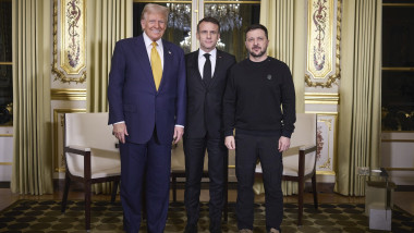 Donald Trump Emmanuel macron Volodimir Zelenski