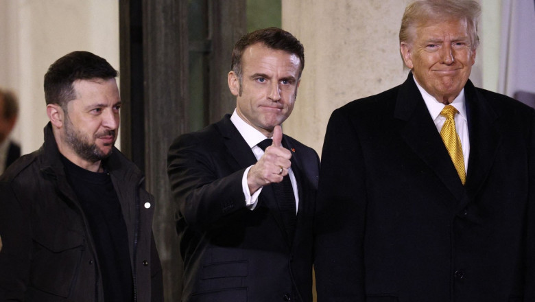 Trump, Macron, Zelenski