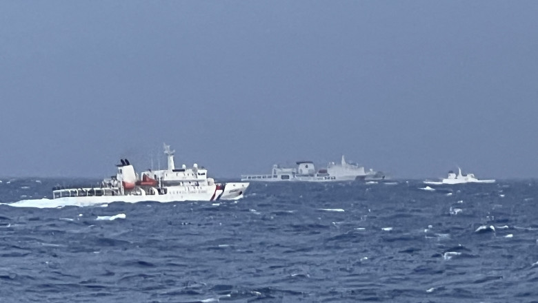 Nave chineze in apele de la est de Taiwan