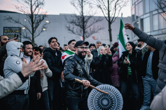 Syrians in Germany celebrate overthrow of 61-year Baath Party rule