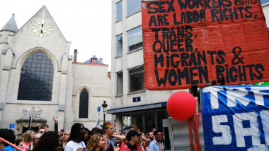 protest lucratori sexuali belgia, bruxelles