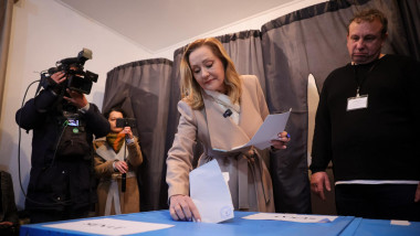 elena lasconi după ce a votat la alegerile parlamentare 2024