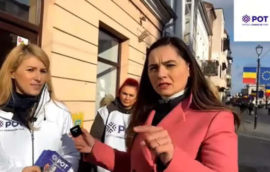 Președinta POT, Anamaria Gavrilă, anunță că va ține trei zile post cu apă, după ce partidul său a trecut pragul electoral