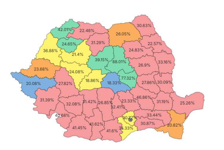 Rezultate alegeri parlamentare 2024. Cum au votat românii în fiecare județ pentru Senat și Camera Deputaților