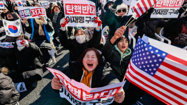 Pro South Korean president Yoon rally ahead of impeachment voting