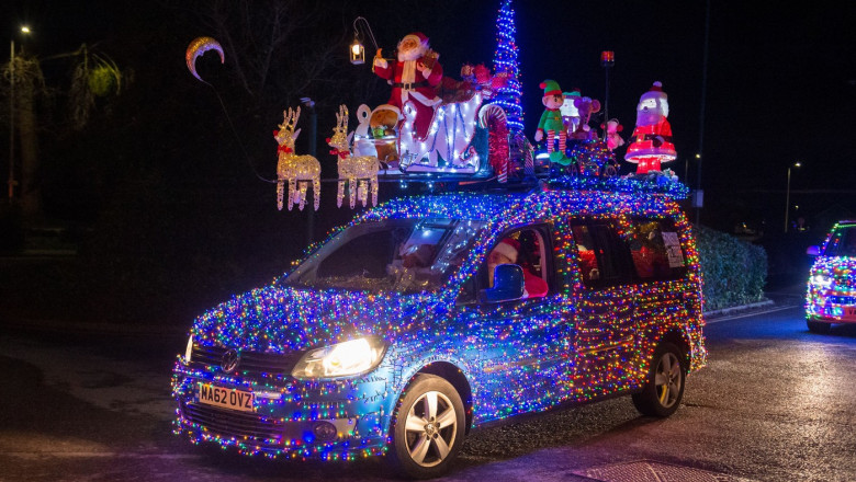 Vee Dub Christmas Cruz for Grand Appeal, Nailsea, North Somerset, UK - 14 Dec 2024