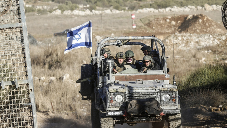 Syrian-Israeli border in Golan Heights