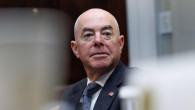 Washington, United States. 11th Oct, 2024. Alejandro Mayorkas, Secretary of Homeland Security, is seen as President Joe Biden gives an update on Hurricane Milton recovery efforts in the Roosevelt Room of the White House in Washington DC.(Photo by Aaron Sc