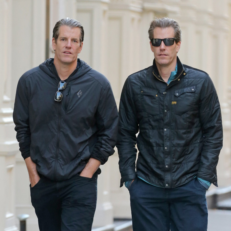 EXCLUSIVE: Cameron Winklevoss And Tyler Winklevoss AKA Winklevoss Twins Stroll Through Soho In New York City