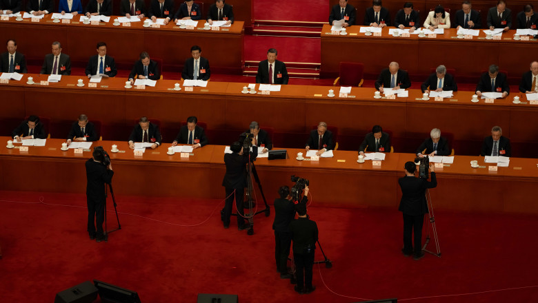 Beijing,,China,-,March,5,2024:,Xi,Jinping,Hearing,Premier