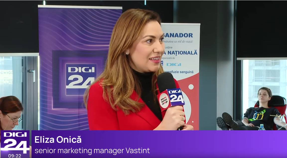 Eliza Onică, Senior Marketing Manager Vastint: Ne dăm seama că este o nevoie acută de sânge în spital, este campania noastră de suflet