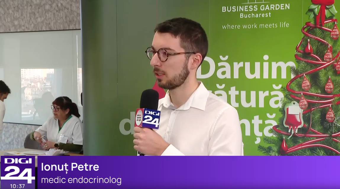 Ionuț Petre, medic endocrinolog: Eu văd atât donarea de sânge, cât și donarea de celule stem ca o datorie civică, a noastră, a tuturor