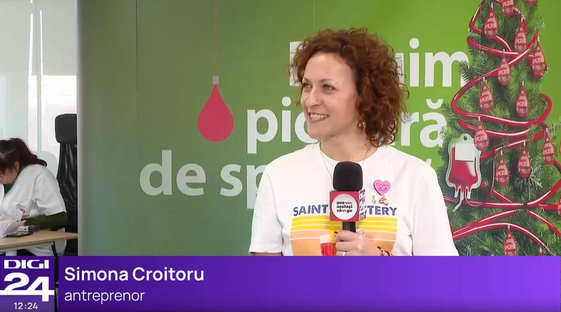 Simona Croitoru, antreprenor: Într-adevăr, dacă donăm sânge și ne implicăm în viața comunității, facem binele mai bine 