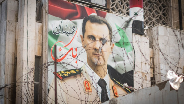 Damascus,,Syria,-,May,,2023:,Poster,With,Syrian,President,Bashar