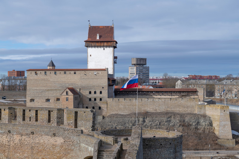 View,From,Ivangorod,Fortress,To,Hermann,Castle,(narva,,Estonia),On