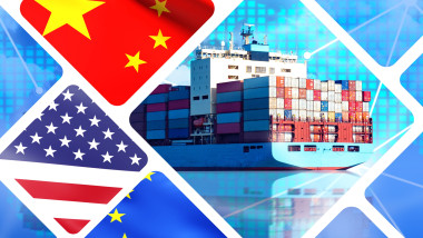 Cargo,Container,Ship.,Sea,Freight,From,Usa,And,China.,Import