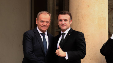 Emmanuel Macron - Donald Tusk meeting in Paris