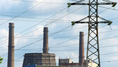 View of a power plant in Kiev, Ukraine