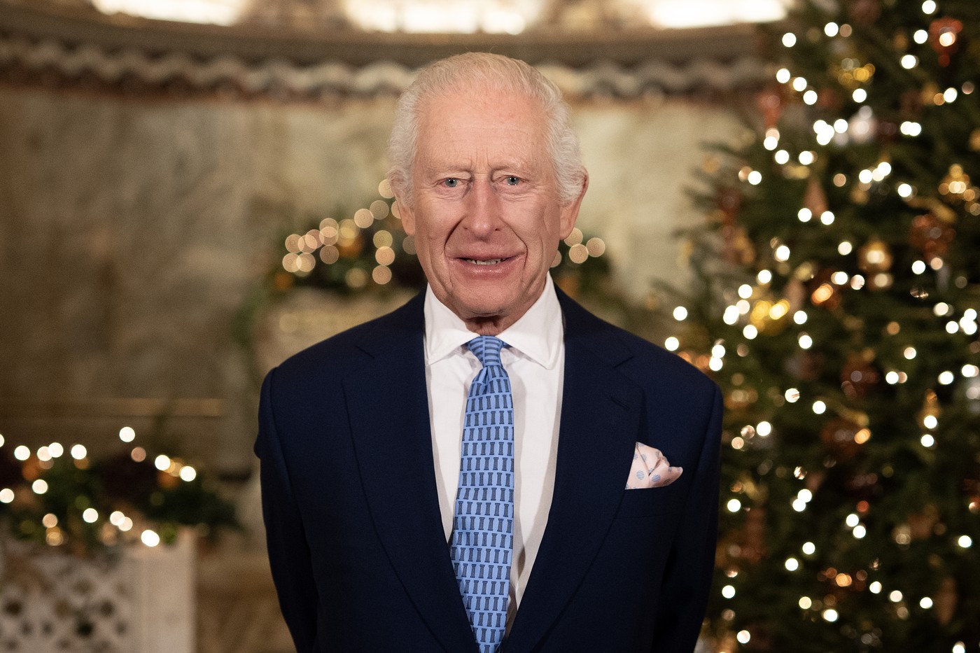 Regele Charles al III-lea a rostit discursul de Crăciun într-o fostă capelă de spital