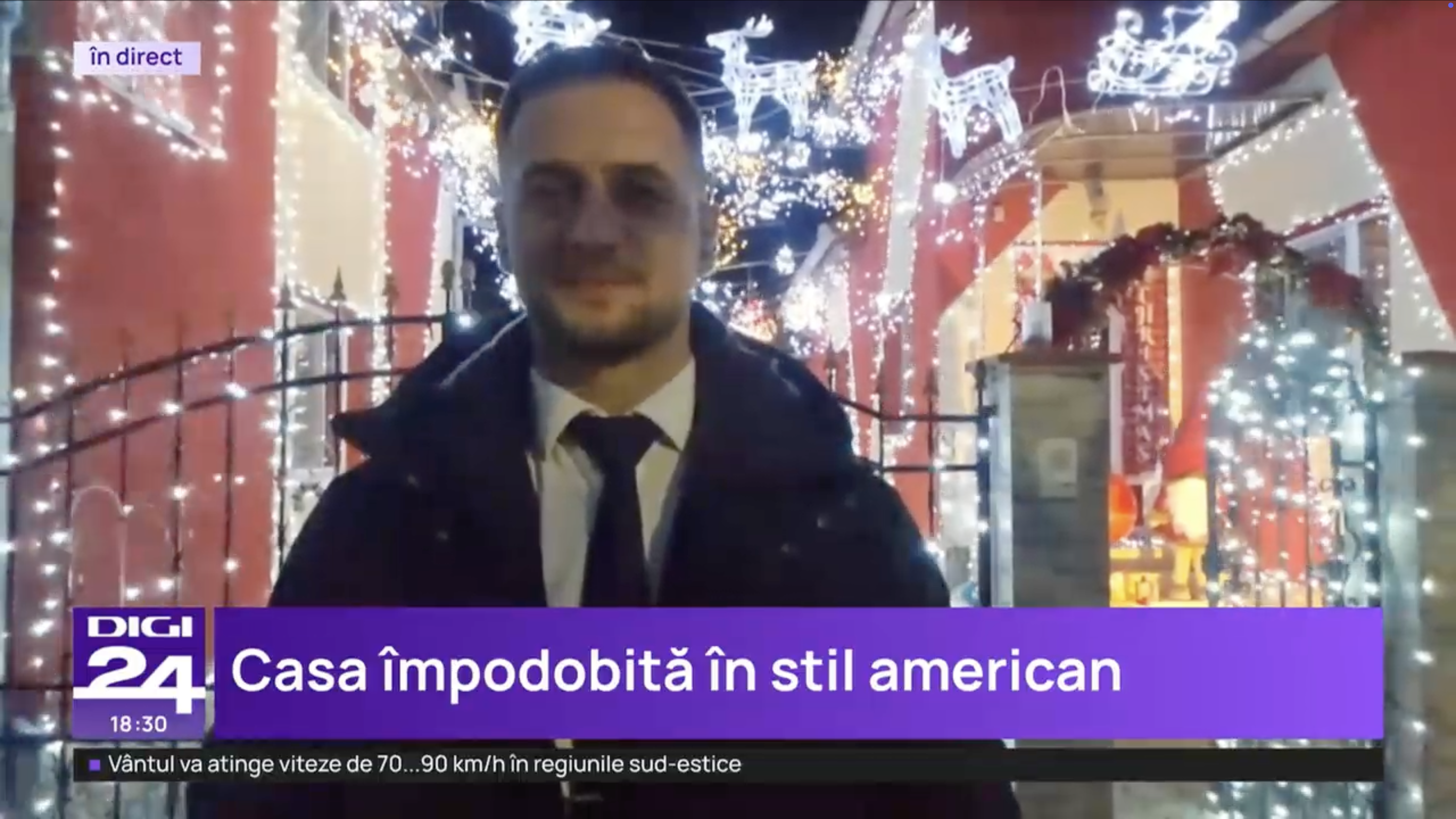 Casa din Alba care întoarce toate privirile: e decorată de Crăciun cu mii de beculețe, în stil american
