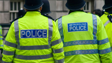 London Police At A Demonstration