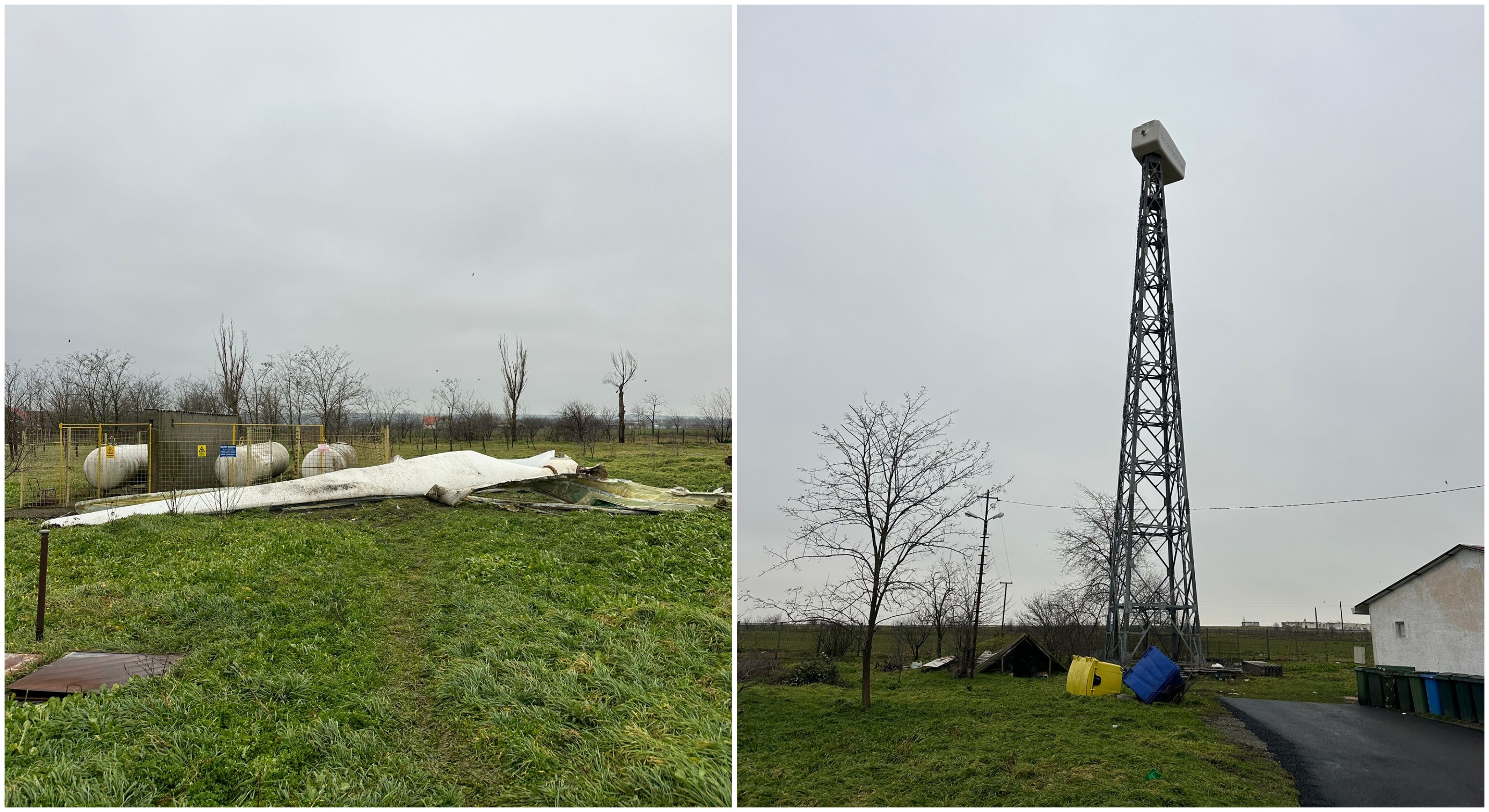 Elicea unei eoliene a căzut în curtea unui cămin de bătrâni, în timpul nopții. „Urmează să fie demontat tot sistemul”