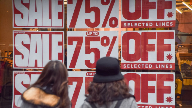 Boxing Day sales in Central London