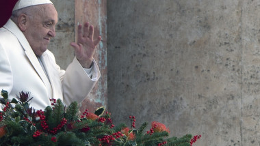 Pope Francis Urbi Et Orbi Message And Blessing To The City And The World As Part Of Christmas Celebrations At St Peters' Square In The Vatican.