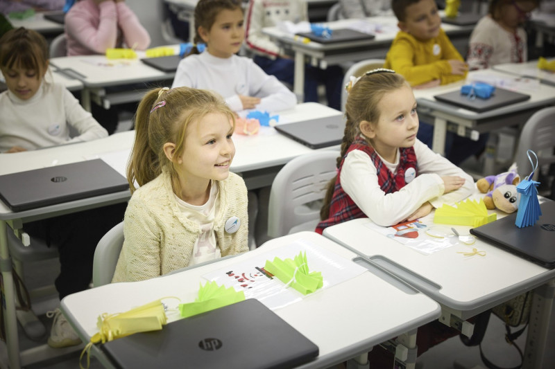 First Underground School Built in Zaporizhzhia, Zaporizhzhia Oblast, Ukraine - 12 Dec 2024