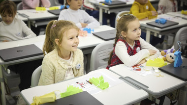 First Underground School Built in Zaporizhzhia, Zaporizhzhia Oblast, Ukraine - 12 Dec 2024