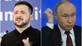 Colaj foto: Volodimir Zelenski și Vladimir Putin