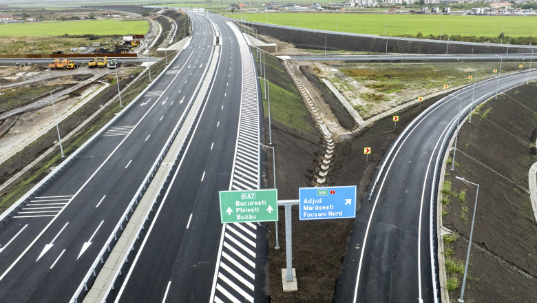 Azi se deschide circulaţia pe A7 între Buzău și Focşani