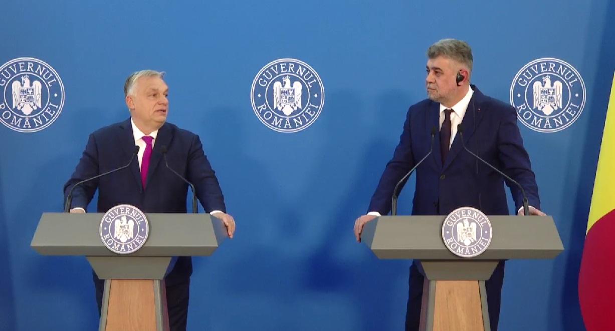 Premierul ungar Viktor Orban, primit de Marcel Ciolacu, la Guvern. Cei doi au discutat despre avantajele aderării României la Schengen