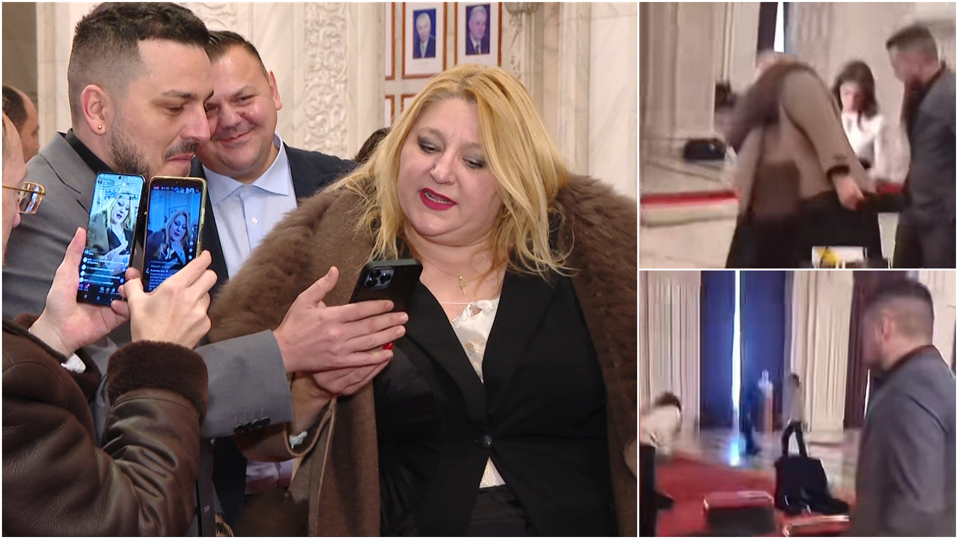 Agresiune în Parlament: Jurnalistă, hărțuită de Șoșoacă și Makaveli. „Mamă, cum a fugit!”. Parchetul General a deschis dosar penal