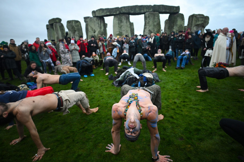 Winter solstice at Stonehenge, UK - 21 Dec 2024