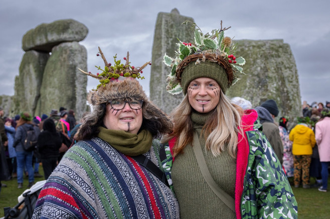 Druids Celebrate Winter Solstice Sunrise At Stonehenge - 21 Dec 2024