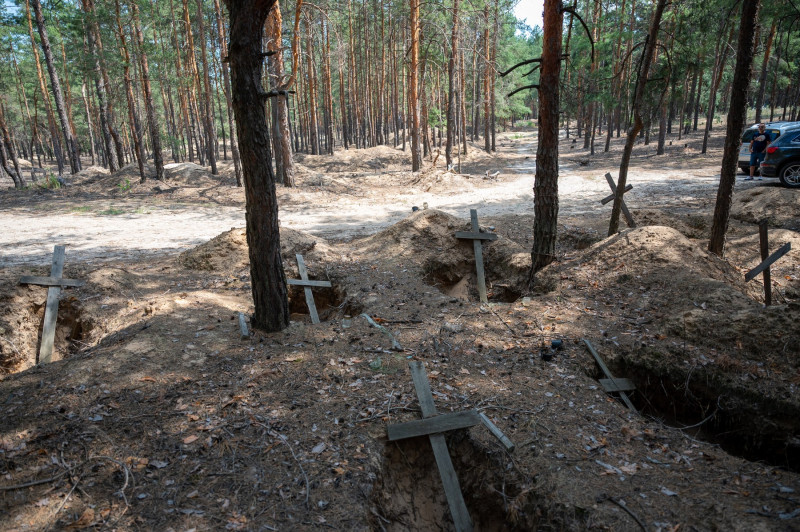 Mass Burial Site in Izium