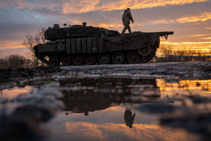 Ukrainian Soldiers' mobility in Kurahove amidst the ongoing Russia-Ukraine War