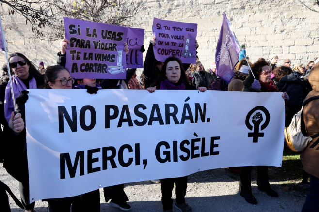 Avignon: Demonstration in support of Gisele Pelicot