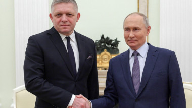 Robert Fico și Vladimir Putin