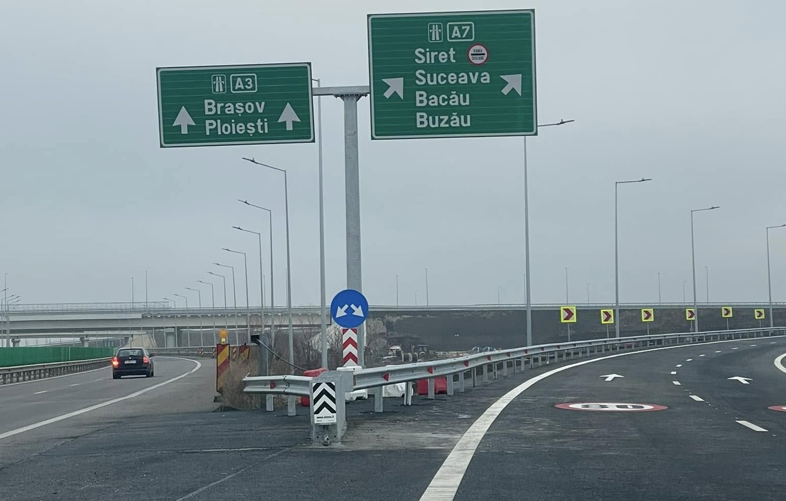 Un tronson de 21 km din Autostrada Moldovei se deschide astăzi. Se va circula pe 102 km din totalul de 320 ai A7