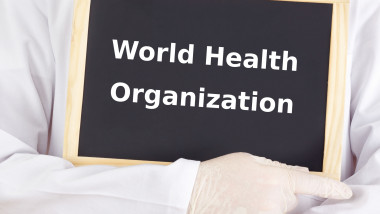 Doctor shows information: world health organization