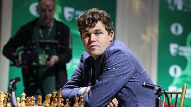 MAGNUS CARLSEN, during the FIDE World Rapid Chess Championship