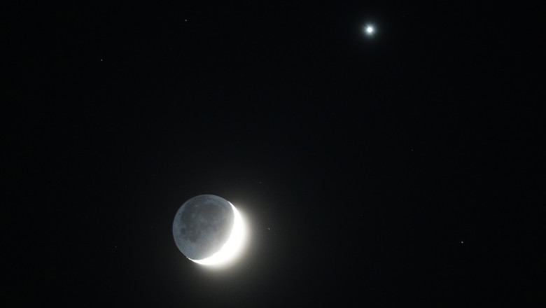 Moon and Venus