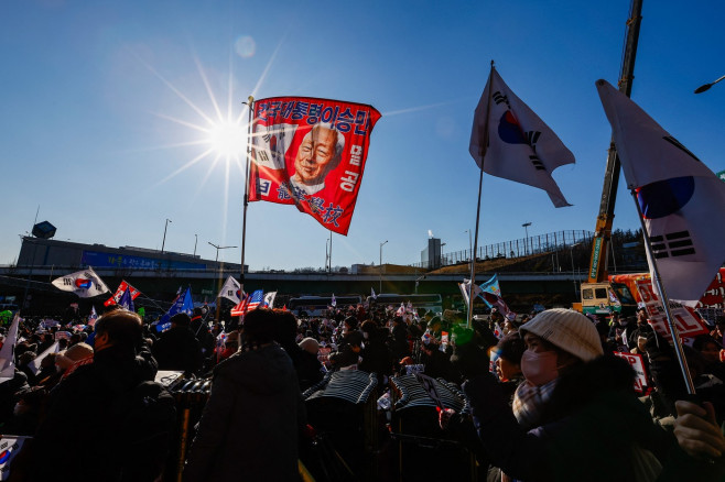 Demonstration in support of South Korean president Yoon Suk Yeol