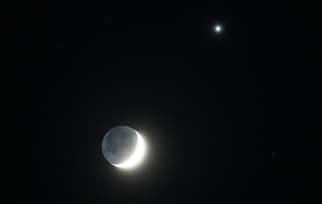 Moon and Venus