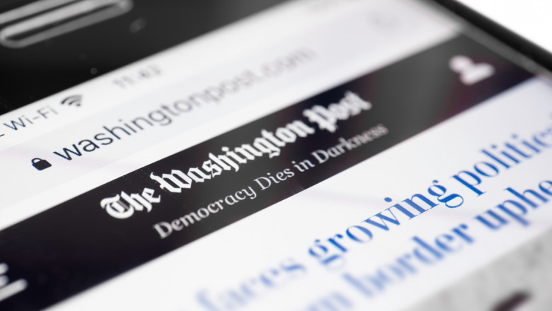 site-ul washington post pe un mobil