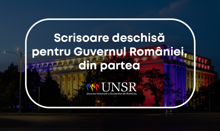 UNSR, „strigăt de revoltă” către guvernanţi: „Vă bateţi joc de studenţi! Fuga din ţară este singura soluţie pe care o încurajaţi”