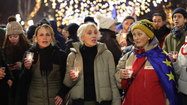 Protests in Georgia over suspension of EU talks continue on Orthodox Christians' Christmas Day​​​​​​​