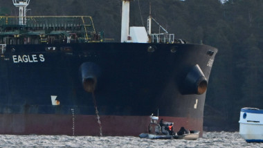 Seized oil tanker Eagle S in Porvoo